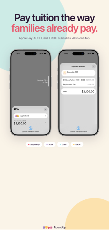 Apple Pay tuition with itemized breakdown